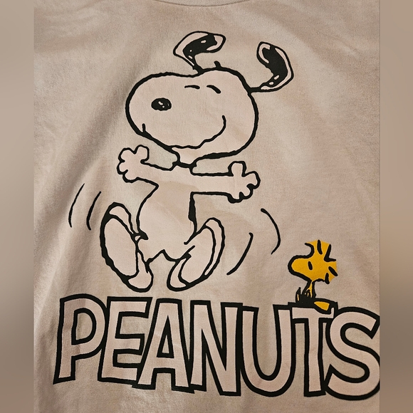 Peanuts "Snoopy and Woodstock" Cropped Tee - Picture 3 of 4